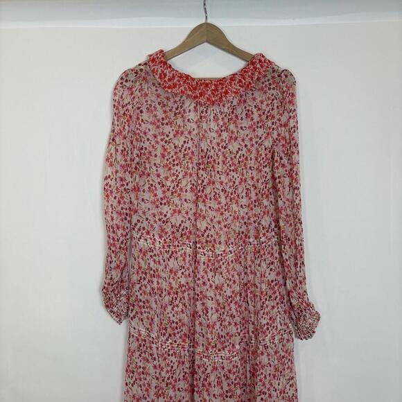 NWOT Anthropologie Maxi Dress Women Red FloralThe Marais Printed Chiffon Size: M - Picture 5 of 8